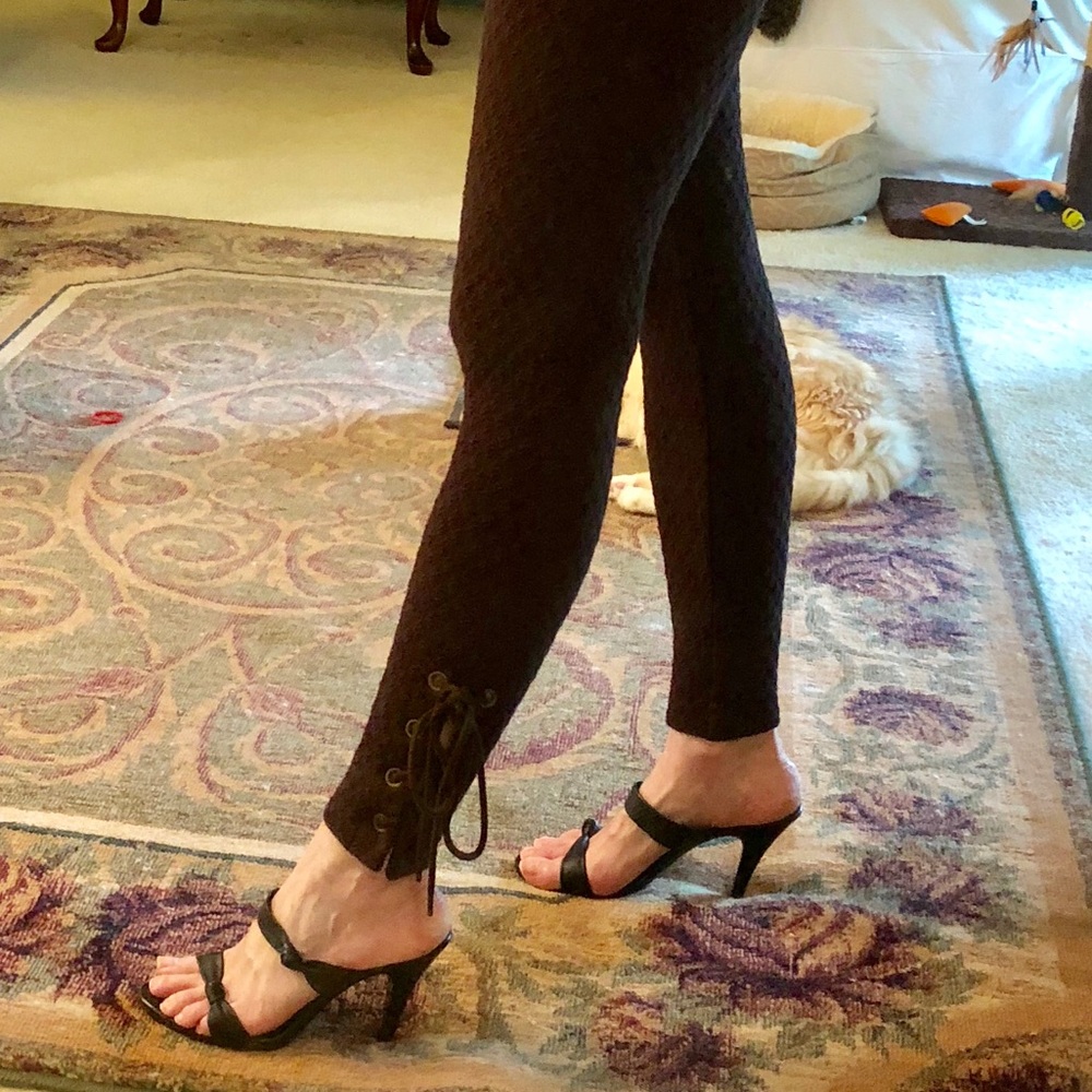 Betsey Johnson waffle leggings